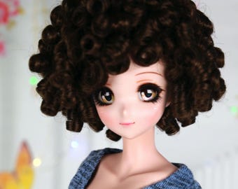 Smart Doll-pruik Tanaka Premium vervangende poppruik van modacryl van Doll of a Kind, past op de meeste poppenhoofden van 8 tot 9 inch, Dollfie, MSD, BJD