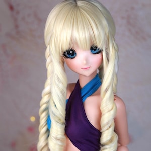 Peluca de muñeca inteligente Fae de repuesto de Doll of a Kind, se adapta a la mayoría de las cabezas de muñecas de 7,5 a 8,5 pulgadas, Dollfie, Paola Reina, BJD