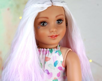 American Doll Wig Aurae Doll Of A Kind  10-11 Head Size Made to Fit 18’’ AG Dolls OG Blythe Doll Gotz Madame