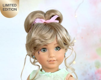 Custom 18inch Doll Wigs |Lydia Premium Modacrylic wig replacement|11-12 Head Size Doll Of A Kind Fit 18’’American Doll AG Dolls OG Blythe