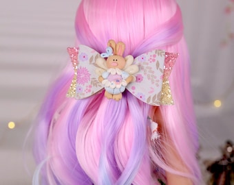 Bow Accent American Doll Custom Bow - Bunny Bow voor pop Bow voor poppen - Past op elke pop of meisje, volwassene... Prachtig