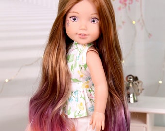 WellieWisher Horizon Dye wig Doll of a Kind RRFF Doll Wig  fits most 9'' head doll - BJD 1/3 Doll-Hear 4 Heat Doll - Glitter Girl