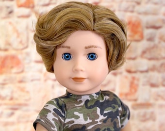 Custom 18 Inch doll Wig  Prince Pecan , Doll Wig Replacement, 18inch doll wig , Fits 10.5 to 11.5 inch head, Doll of a Kind