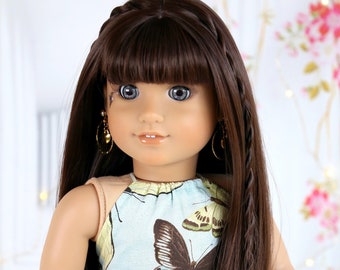 Custom 18 Inch doll Wig Roony wig - Fits most doll head 10.5 to 11.5 inches - Doll of a Kind - OG -Blythe - Gotz - My Life