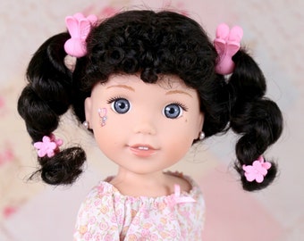 14" Doll Shenna Modacrylic wig  Heart 4 Heart Wig  Doll of a Kind  fits most doll with 9'' head Paola Reina-BJD-RRFF-Smart Doll