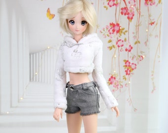 SECONDS Smart Doll Silver Embroidery Hoodie Dollfie or similar Doll Jean Doll of a Kind Fit BJD SECONDS Smart Doll Silver Embroidery Hoodie Dollfie or similar Doll Jean Doll of a Kind Fit BJD