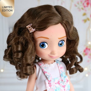 Custom 13-14&#39;&#39; Doll wig &quot;Joy&quot; - Fits most 13-14&#39;&#39; doll head - Animator -Karito - My Twins - Dollsmore - LeeMiddleton - Trinity