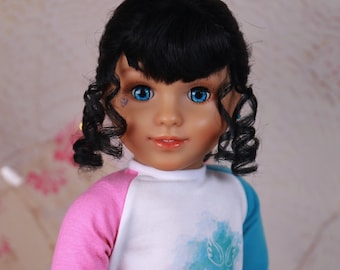 Custom 18inch Doll Wigs |Isabela Premium Modacrylic wig replacement|10-11 Head Size Doll Of A Kind Fit 18’’American Doll AG Dolls OG Blythe
