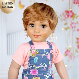 Custom 18inch Doll Wig  BEBE Ginger Premium Modacrylic wig replacement 10-11 Head Size Doll Of A Kind Fit 18’’American Doll AG Dolls OG