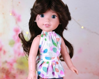 Modacrylic Wig for Wellie Doll | Jill Brown |Doll wig 8-9''| fits RRFF, BJD 1/3, Heart 4 Heart or any other doll head similar