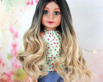 LAST UNIT Custom 18 Inch doll Wig Arleth  Doll Of A Kind  10-11 Head Size Made to Fit 18’’American Dolls OG Blythe Doll Gotz Madame