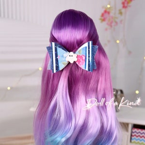 Bow Accent American Doll Custom Bow - Cloudy Bow for doll Bow for dolls - Fits any Doll or Girl , Adult...Gorgeous