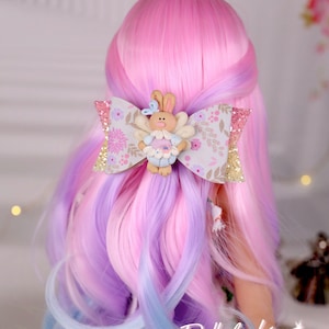 Bow Accent American Doll Custom Bow - Bunny Bow for doll Bow for dolls - Fits any Doll or Girl , Adult...Gorgeous
