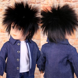 Custom 18 Inch doll Wig Modacrylic Luca | Doll of a Kind|fits most 18&quot; Doll| Doll Wig Replacement | Og wig| American Doll AG doll wig