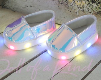 American Girl Doll Light up Shoes Musical Notes Canvas for 18/'/' doll shoes cloth