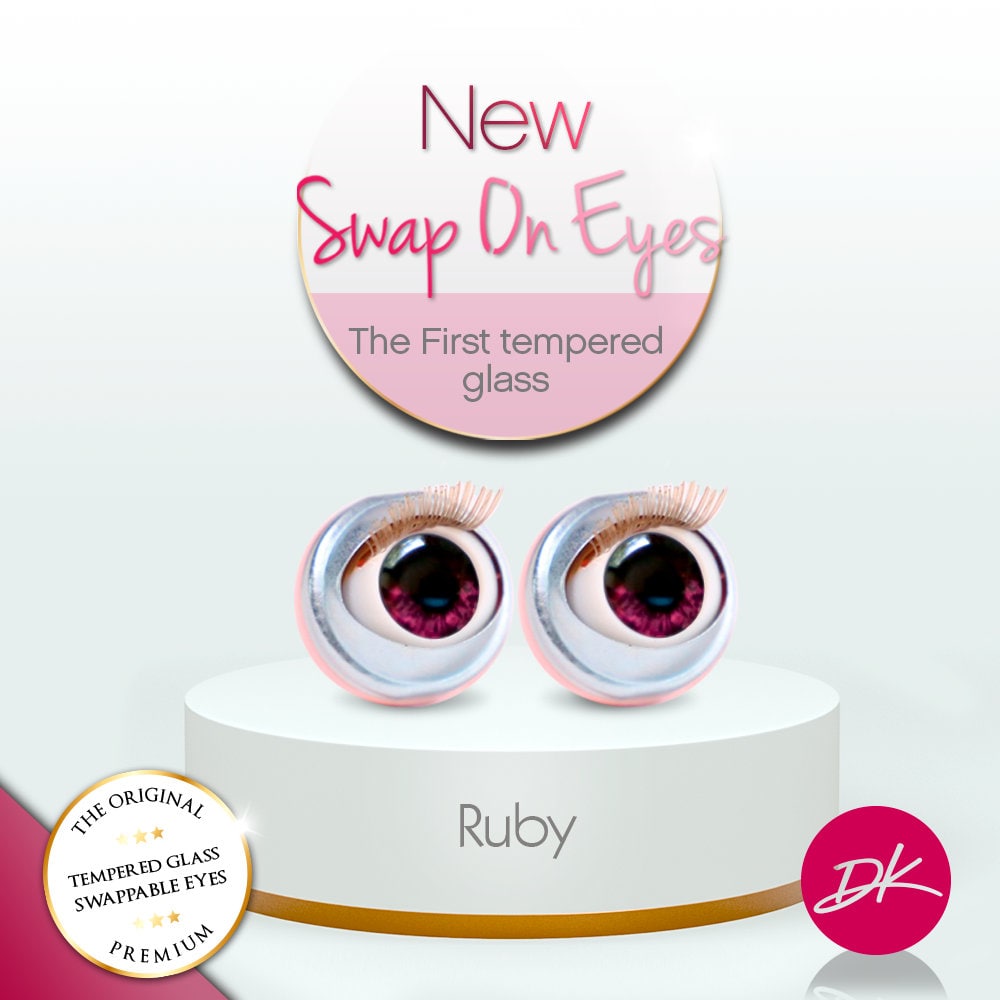 18インチの人形用人形の目 RUBY Eyes ほとんどの18インチの人形に
