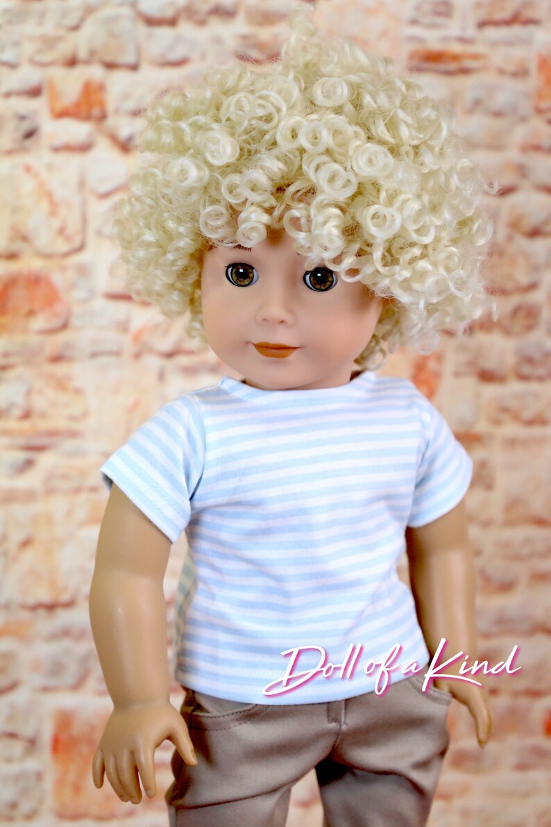 American Girl doll boy wig Skater Doll Wig Replacement Etsy