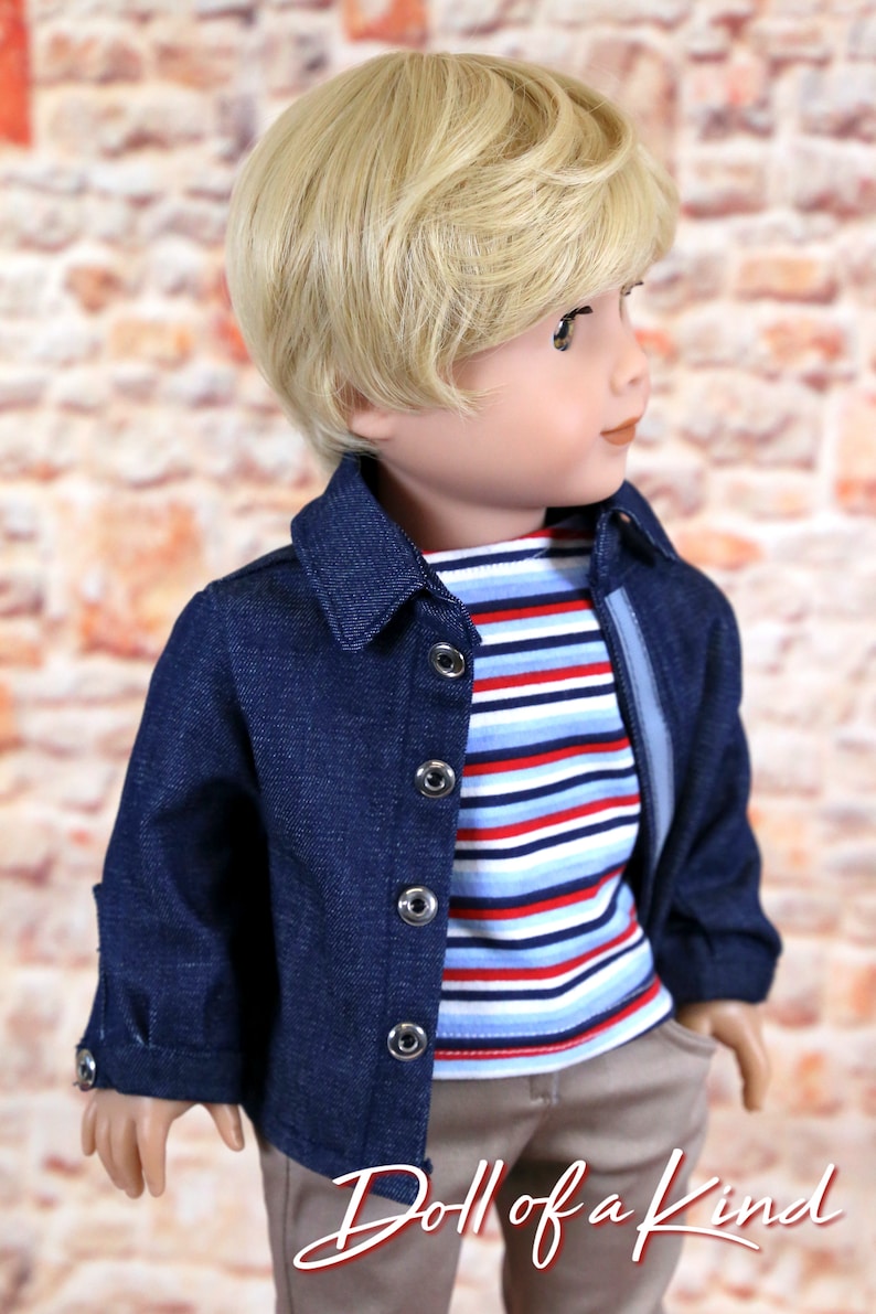 American Girl doll boy wig Blonde Classic Doll Wig Etsy