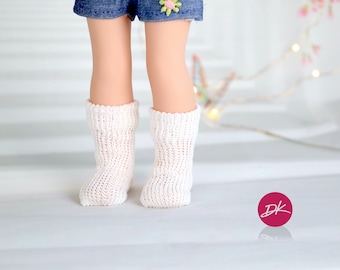 Wellie Doll Silk Cotton Socks  14/15'' doll socks Doll of a kind  fit most 14/15'' inch doll Wellie  RRFF Heart 4 heart| BJD Middle