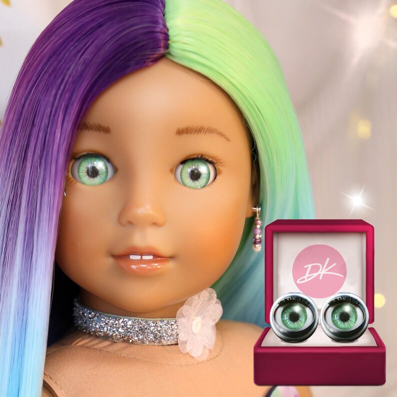 Jade American Girl Blinking Glass Doll Eyes open and close Etsy