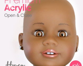 Honey Blinking Doll Eyes for 18'' dolls American girl doll|Brown Doll Eyes 