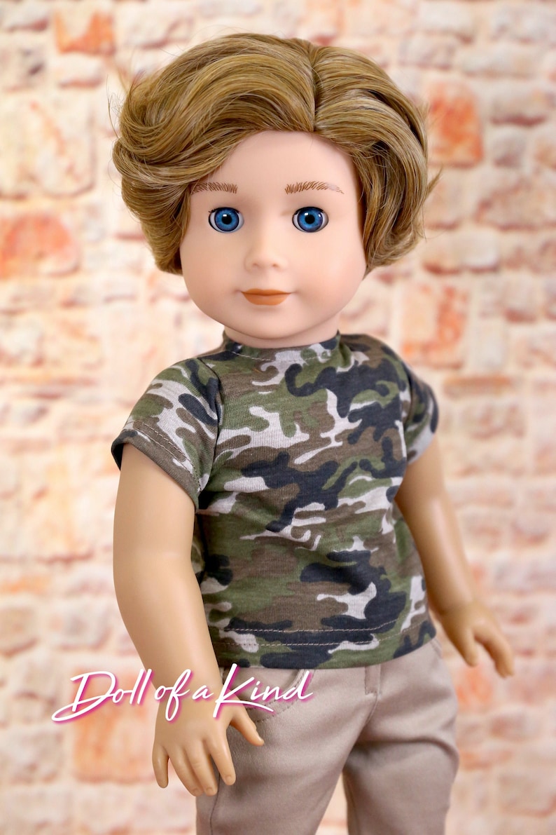 American Girl doll boy wig Prince Pecan Doll Wig Etsy