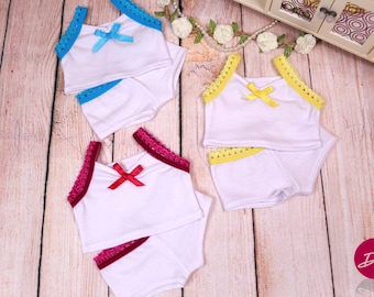 American Doll Cotton Underwear Set  18'' doll underwear Doll of a kind fit most 18 inch doll Gotz Journey Our Generation My life