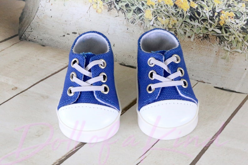 LIGHT UP SHOES for 18 Dolls Blue Sneakers American Girl Etsy
