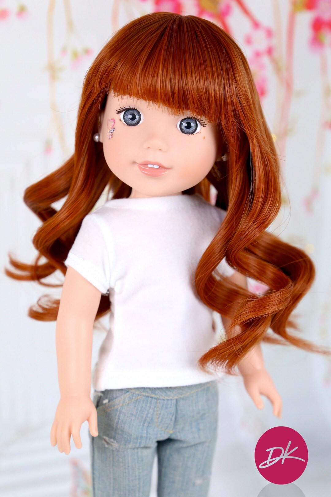 14 Doll AUTUMM Wig heart 4 Heart Wig  Doll of a - Etsy