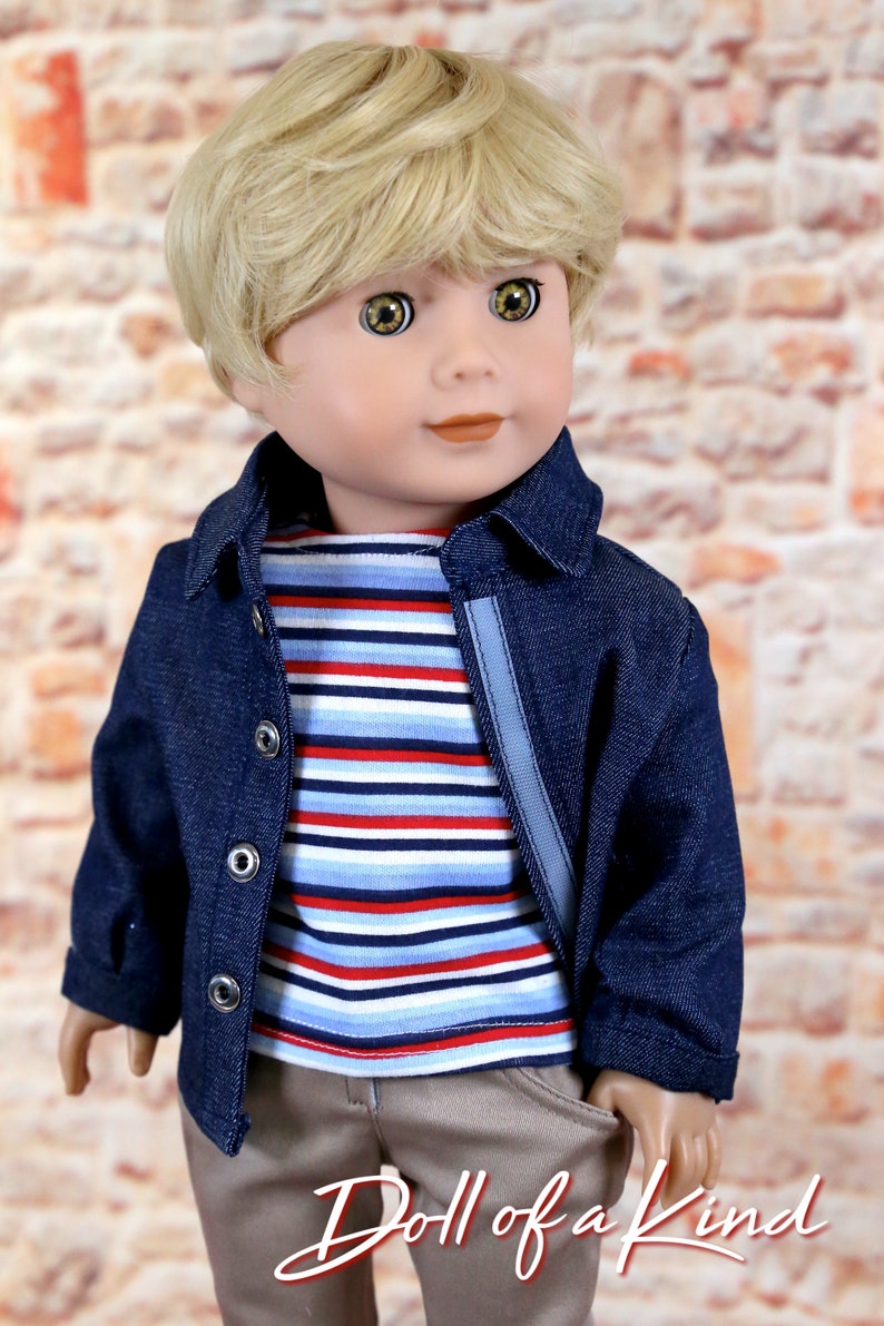 American Girl doll boy wig Blonde Classic Doll Wig Etsy