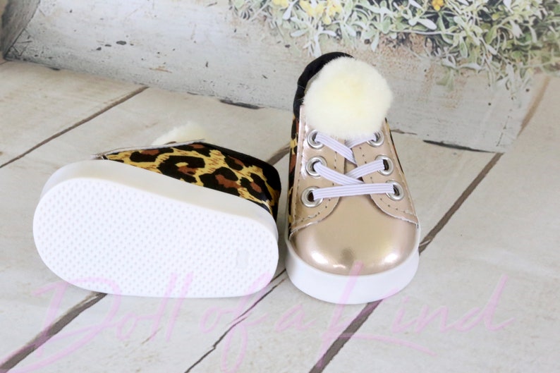 American Girl Doll LIGHT UP leopard Ankle Boots Etsy