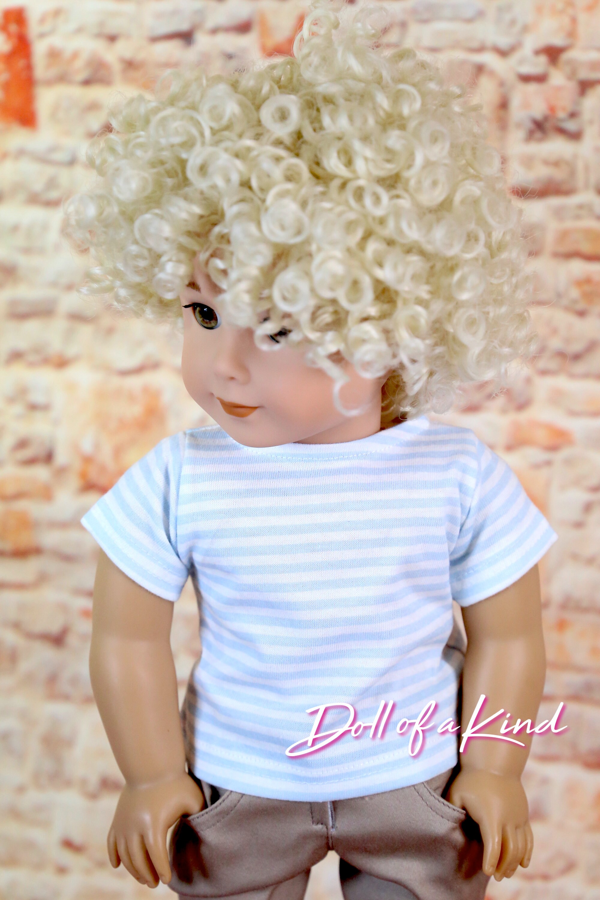American Girl doll boy wig Skater Doll Wig Replacement Etsy