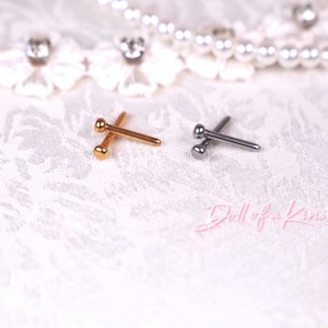 American Doll Ball Stud Earring PAIR - American doll Earring - Fits American and any doll pierced with 2mm diameter...