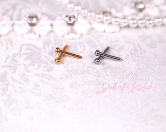 American Doll Ball Stud Earring PAIR - American doll Earring - Fits American and any doll pierced with 2mm diameter...
