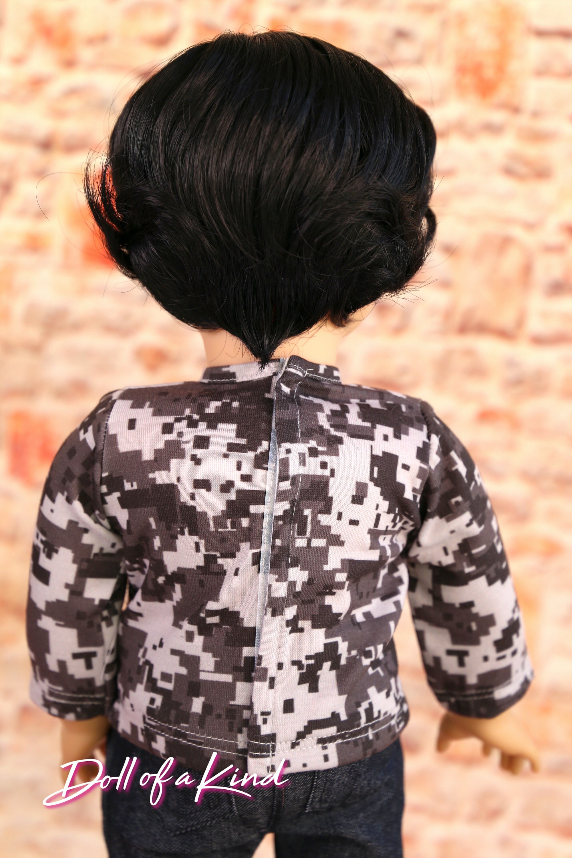 American Girl doll boy wig Prince Ebony Doll Wig Etsy