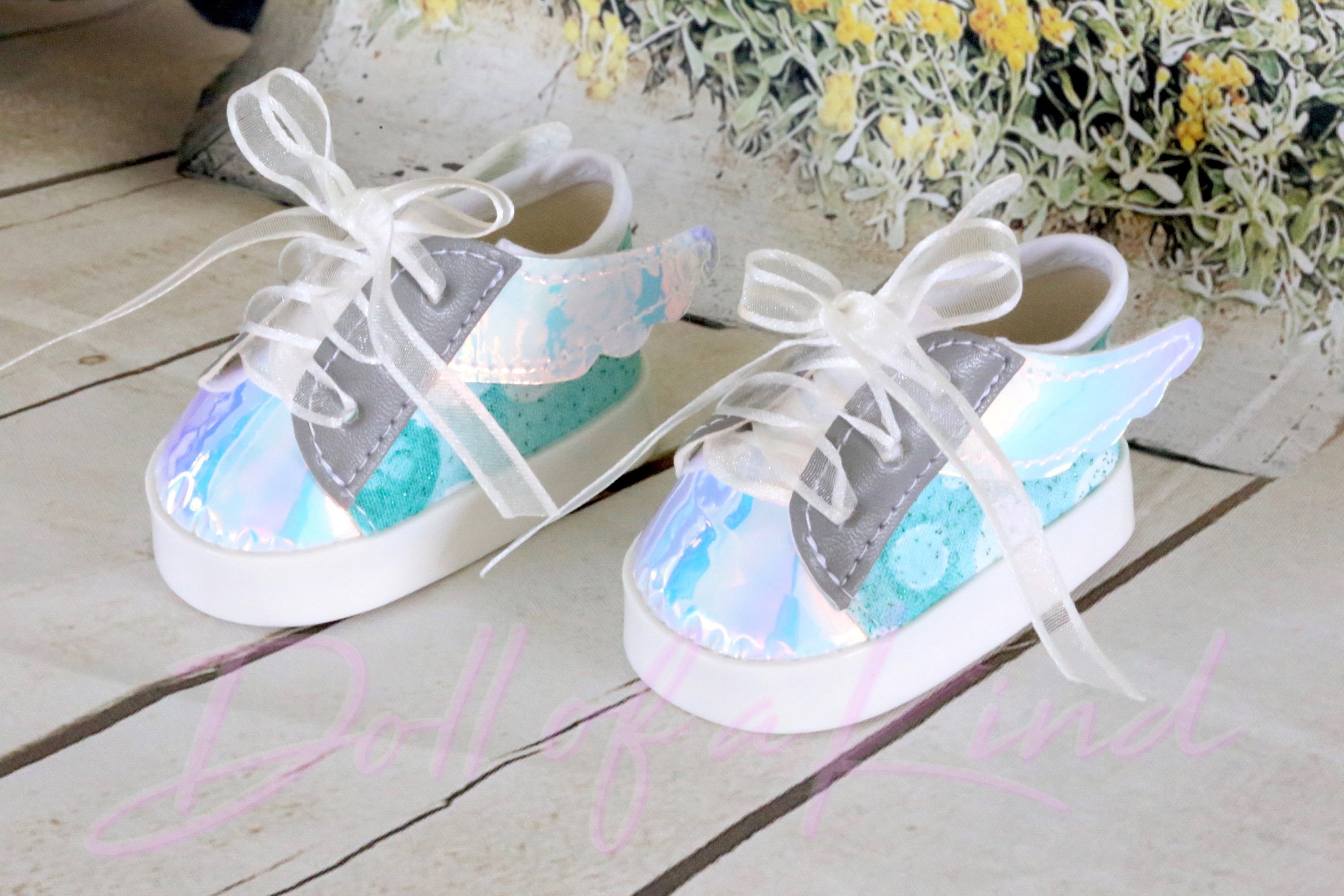 LAST PAIR AG Doll Shoes Aqua Dot -fits Most 18'' Doll Height