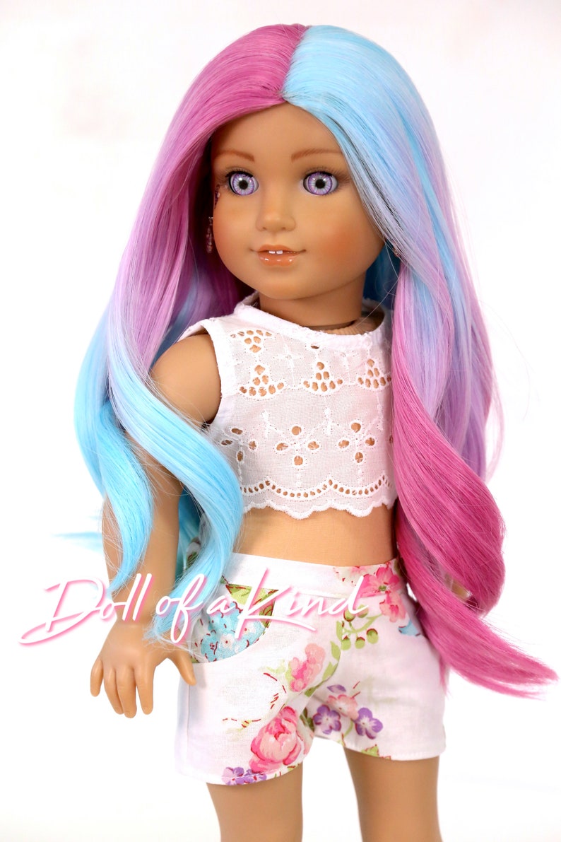 American Girl Doll Wig MERMAID Dye Doll Wig Wig Etsy