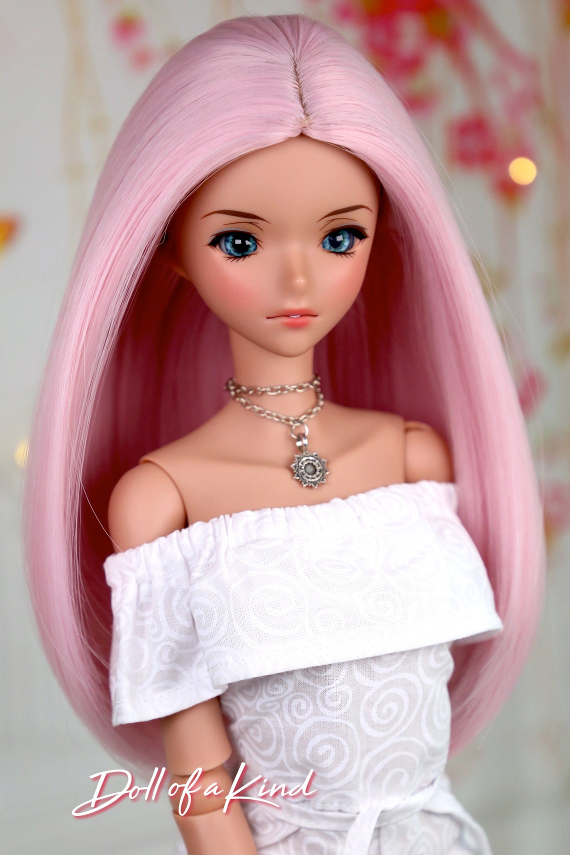 Smart Doll Wigs Sweet Pink replacement doll wig by Doll of a Etsy