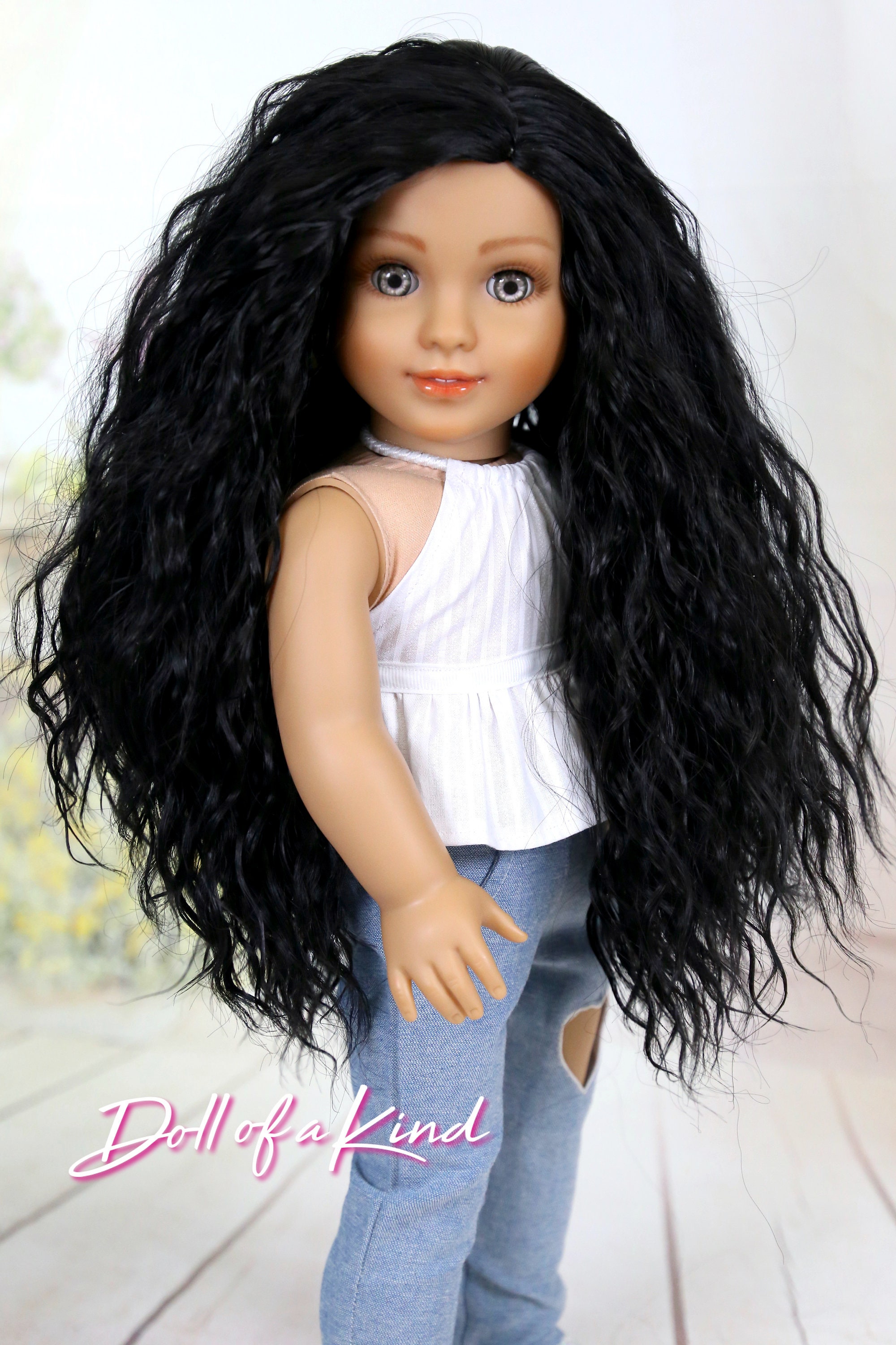 Black doll wig online