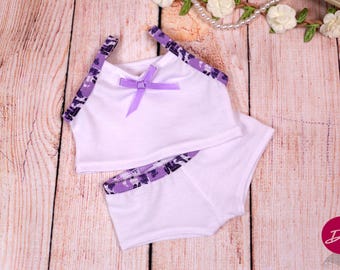 American Doll Cotton Underwear Set  18'' doll underwear Doll of a kind fit most 18 inch doll Gotz Journey Our Generation My life