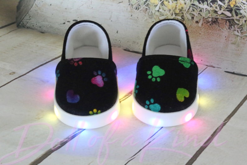 American Girl doll LIGHT UP Canvas Black Paws Etsy
