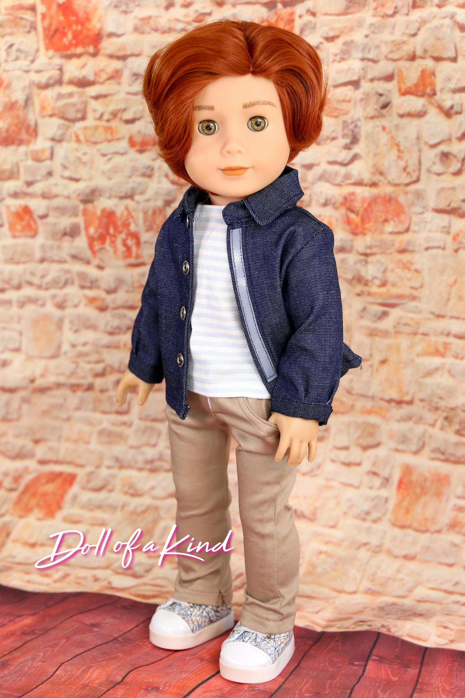 American Girl doll boy wig Prince Copper Doll Wig Etsy