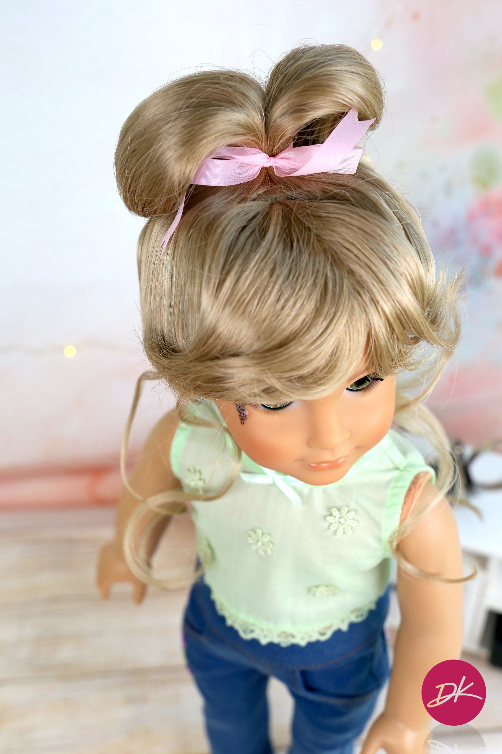 Parrucca Di Ricambio Per Bambola 18 Pollici – American Girl, Gotz, Blythe – Multicolor
