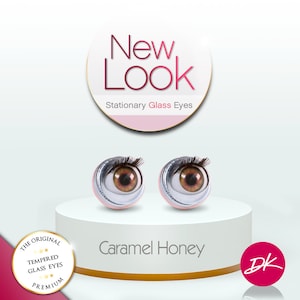 Caramel Honey Eyes Fits most 18 inch  doll American Doll AG Eyes Doll open and close Eyes OG Eyes