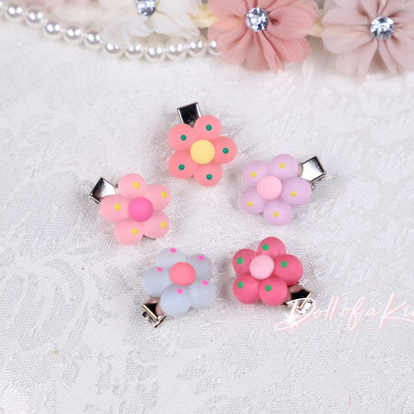 American Doll Custom Resin Flower Hair Clip - hair clip for doll doll Bow for dolls - Fits any Doll or Girl , Adult...Gorgeous