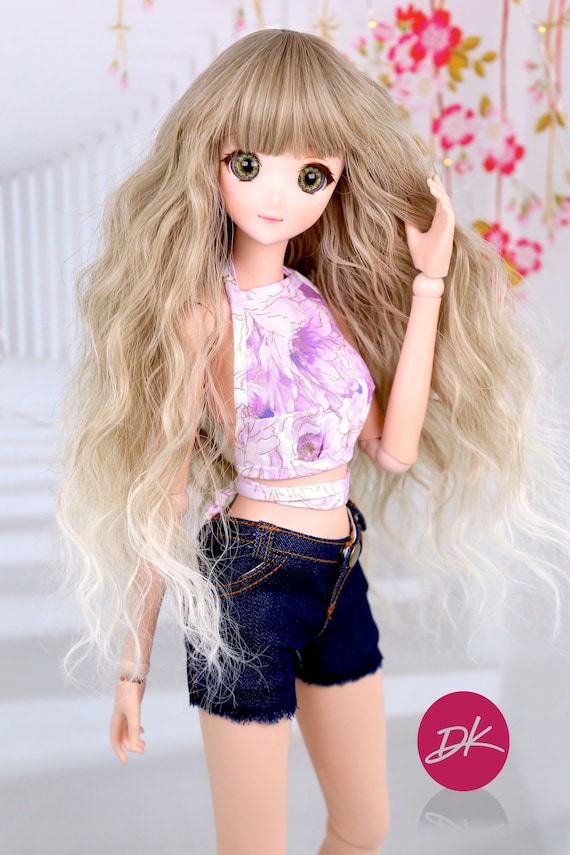 Smart Doll Wigs ASH BLONDE , Replacement Doll Wig by Doll of a Kind,fits  Most Doll Head 7.5inch to 8.5 Inch,dollfie,paola Reina, BJD 