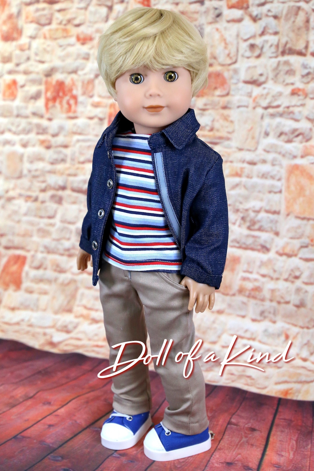 AG Doll Boy Wig Blonde Classic Doll Wig Replacement 18inch Doll