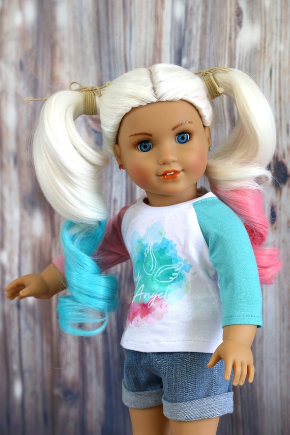 Custom doll WIG for Smart Dolls- Heat Safe -Tangle Resistant- 8.5