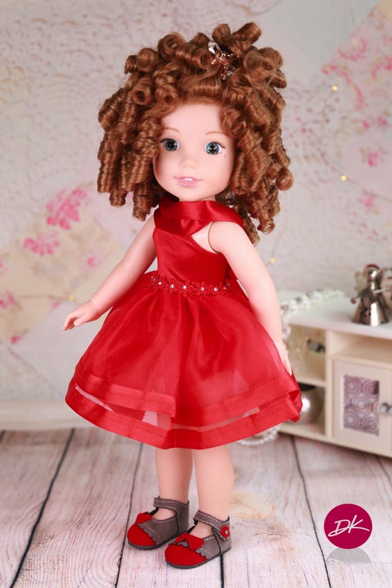 open lace back dress Amazon.com: American Girl WellieWishers 14.5-inch Doll Princess in Bloom  Outfit with Matching Shoes and Pink Tiara, For Ages 4+ : Toys & Games main image 1