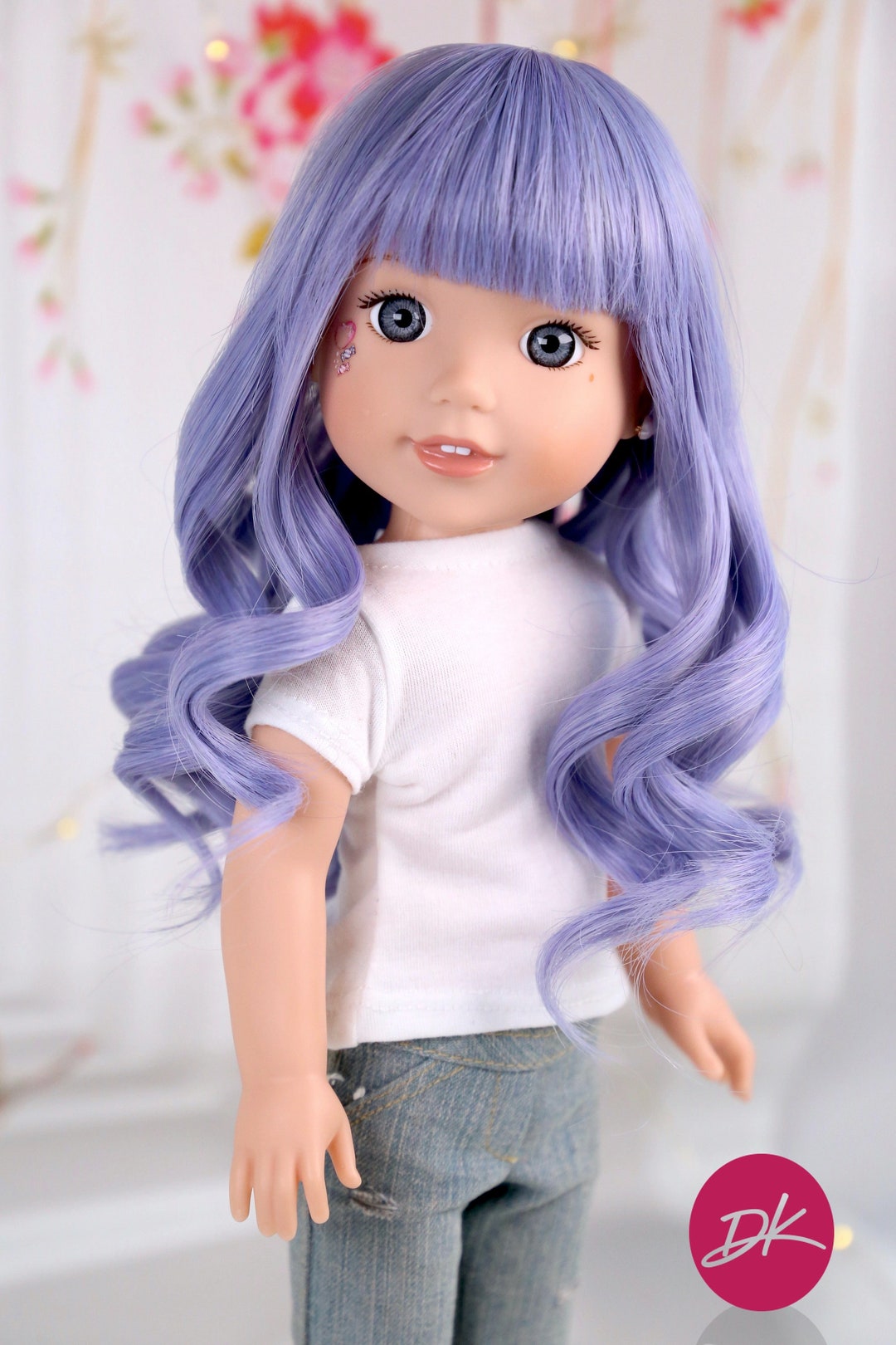 14 Doll WINTER Wig heart 4 Heart Wig  Doll of a - Etsy